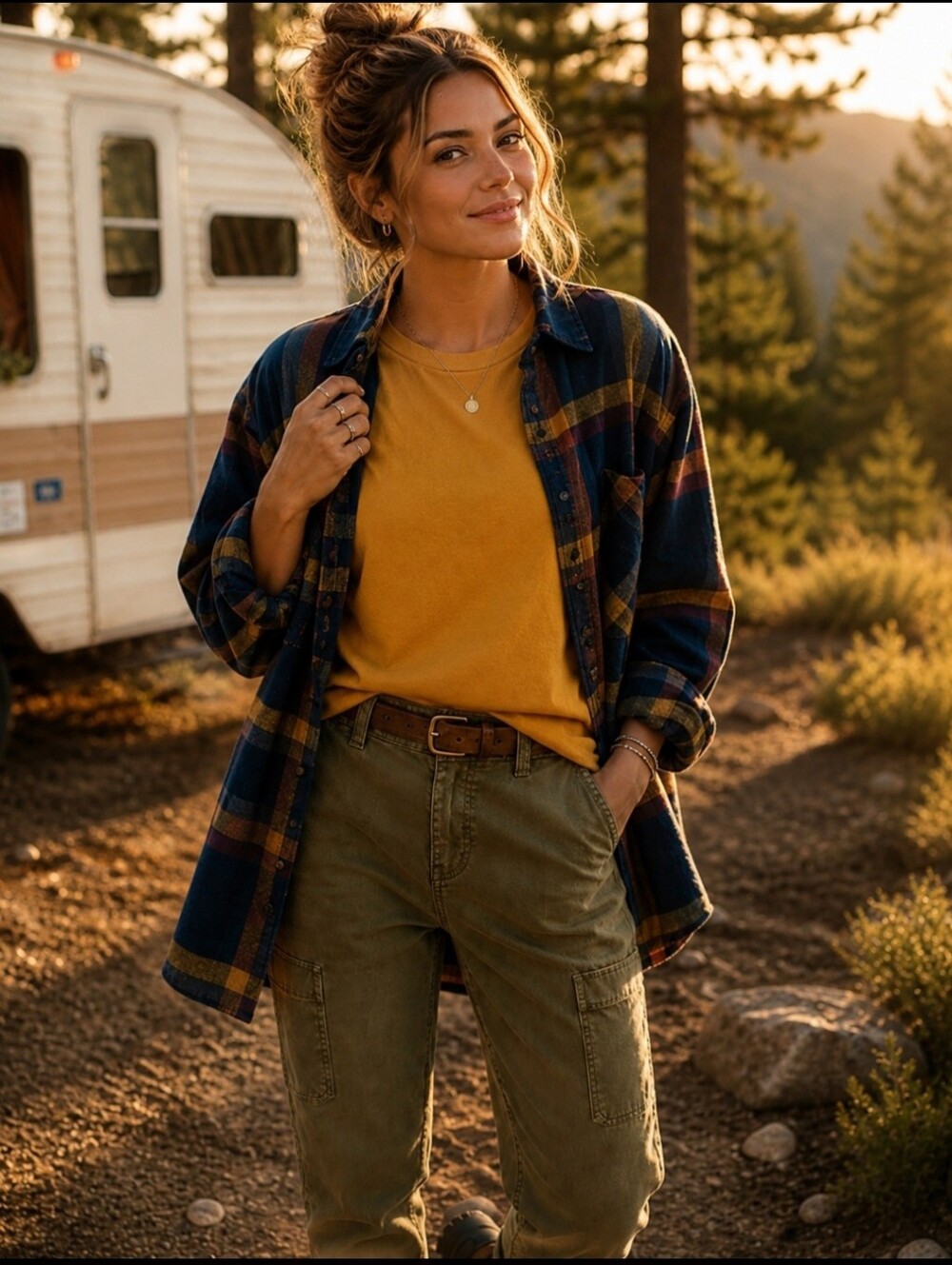 Levi's Plaid Flannel Shirt | Blue Brown Overshirt Button Down Grunge Workwear